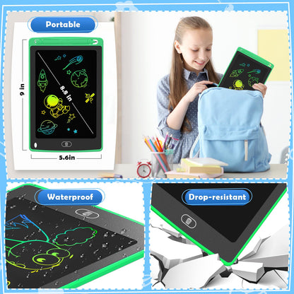 4 Pack LCD Writing Tablet for Kids, 8.5 Inch Doodle Board, Educational Drawing Toy