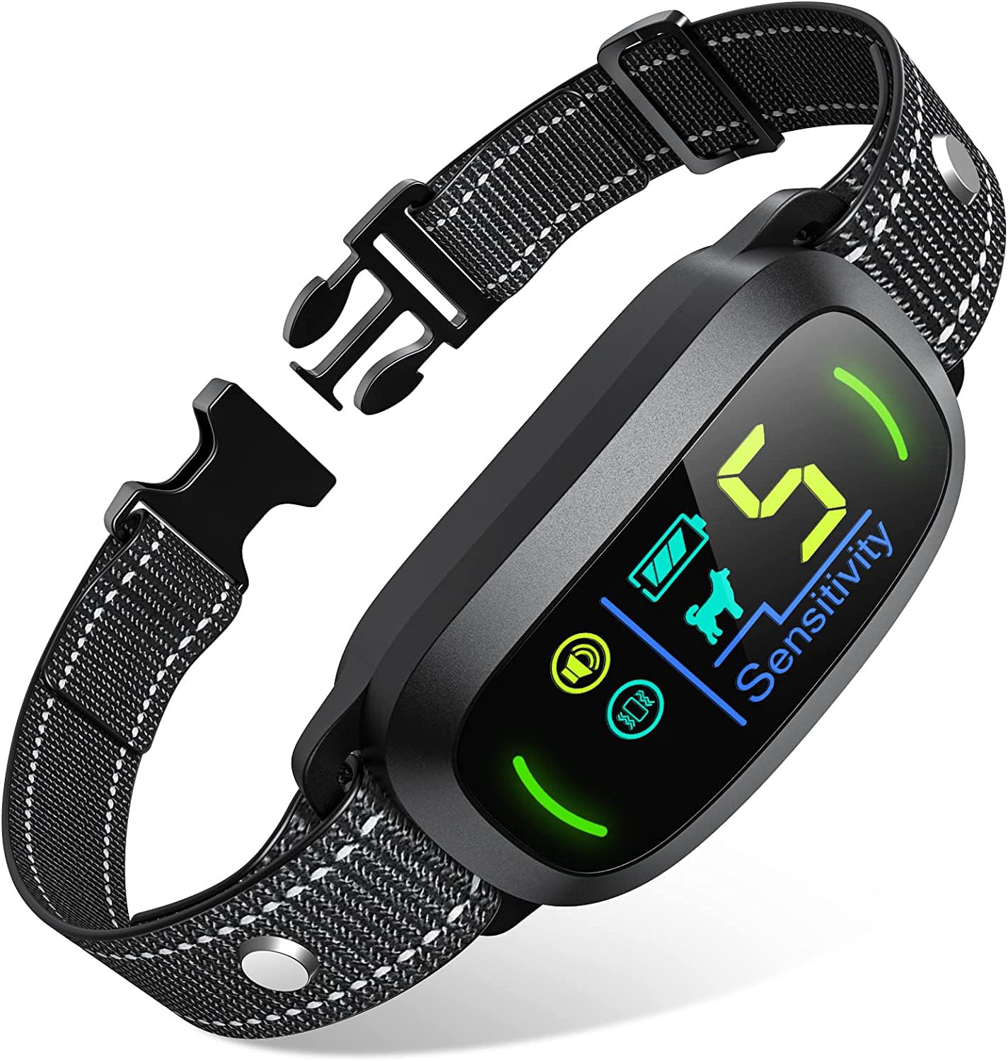 Rechargeable Smart Dog Bark Collar, Anti-Barking Training for All Sizes
