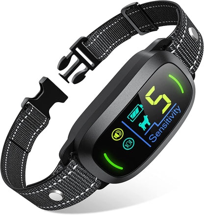 Rechargeable Smart Dog Bark Collar, Anti-Barking Training for All Sizes