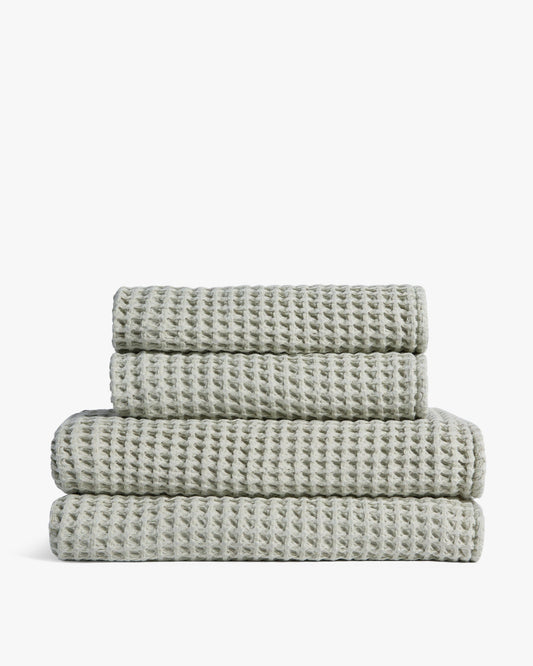 Waffle Bath Towel in Willow